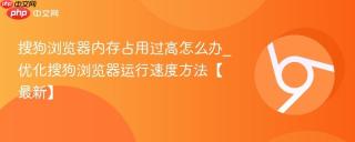 搜狗浏览器内存占用过高怎么办_优化搜狗浏览器运行速度方法【最新】