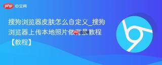 搜狗浏览器皮肤怎么自定义_搜狗浏览器上传本地照片做背景教程【教程】