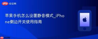 苹果手机怎么设置静音模式_iPhone侧边开关使用指南