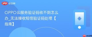 OPPO云服务验证码收不到怎么办_无法接收短信验证码处理【指南】
