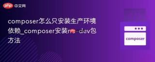 composer怎么只安装生产环境依赖_composer安装no-dev包方法