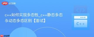 c++如何实现多态性_c++静态多态与动态多态区别【面试】