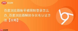 百度浏览器账号被限制登录怎么办_百度浏览器解封与实名认证方法【攻略】