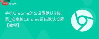 手机Chrome怎么设置默认浏览器_安卓版Chrome系统默认设置【教程】
