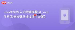 vivo手机怎么关闭触摸震动_vivo手机系统按键反馈设置【设置】