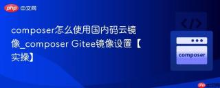 composer怎么使用国内码云镜像_composer Gitee镜像设置【实操】