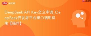 DeepSeek API Key怎么申请_DeepSeek开发者平台接口调用指南【操作】