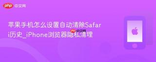 苹果手机怎么设置自动清除Safari历史_iPhone浏览器隐私清理