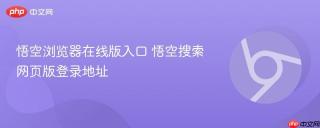 悟空浏览器在线版入口 悟空搜索网页版登录地址