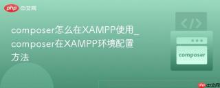 composer怎么在XAMPP使用_composer在XAMPP环境配置方法
