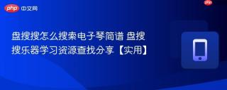 盘搜搜怎么搜索电子琴简谱 盘搜搜乐器学习资源查找分享【实用】