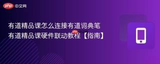 有道精品课怎么连接有道词典笔 有道精品课硬件联动教程【指南】