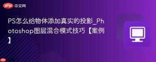 PS怎么给物体添加真实的投影_Photoshop图层混合模式技巧【案例】