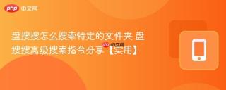 盘搜搜怎么搜索特定的文件夹 盘搜搜高级搜索指令分享【实用】