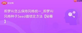 即梦AI怎么保持风格统一_即梦AI风格种子Seed值锁定方法【秘籍】