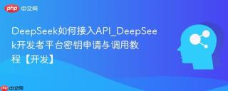 deepseek如何接入api_deepseek开发者平台密钥申请与调用教程【开发】