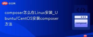 composer怎么在linux安装_ubuntu/centos安装composer方法