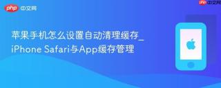 苹果手机怎么设置自动清理缓存_iPhone Safari与App缓存管理