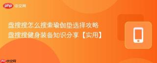 盘搜搜怎么搜索瑜伽垫选择攻略 盘搜搜健身装备知识分享【实用】