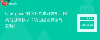 Composer如何在共享开发机上隔离项目依赖？（项目级而非全局安装）
