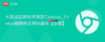 火狐浏览器如何清空Cookies_Firefox删除特定网站缓存【步骤】