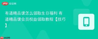 有道精品课怎么领取生日福利 有道精品课会员权益领取教程【技巧】