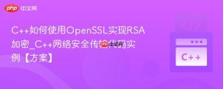 C++如何使用OpenSSL实现RSA加密_C++网络安全传输代码实例【方案】
