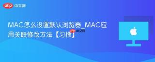 MAC怎么设置默认浏览器_MAC应用关联修改方法【习惯】