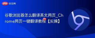 谷歌浏览器怎么翻译英文网页_chrome网页一键翻译教程【实操】