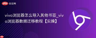vivo浏览器怎么导入其他书签_vivo浏览器数据迁移教程【实操】