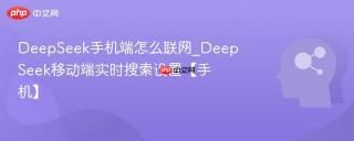 DeepSeek手机端怎么联网_DeepSeek移动端实时搜索设置【手机】