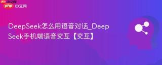 DeepSeek怎么用语音对话_DeepSeek手机端语音交互【交互】