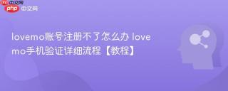 lovemo账号注册不了怎么办 lovemo手机验证详细流程【教程】