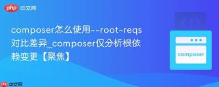 composer怎么使用--root-reqs对比差异_composer仅分析根依赖变更【聚焦】