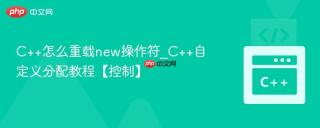 C++怎么重载new操作符_C++自定义分配教程【控制】