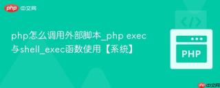 php怎么调用外部脚本_php exec与shell_exec函数使用【系统】