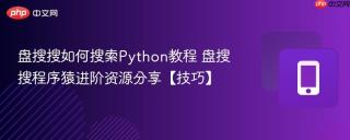 盘搜搜如何搜索Python教程 盘搜搜程序猿进阶资源分享【技巧】