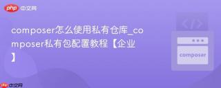composer怎么使用私有仓库_composer私有包配置教程【企业】