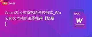 word怎么去掉粘贴时的格式_word纯文本粘贴设置秘籍【秘籍】