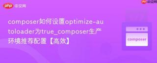 composer如何设置optimize-autoloader为true_composer生产环境推荐配置【高效】