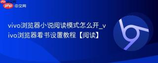 vivo浏览器小说阅读模式怎么开_vivo浏览器看书设置教程【阅读】