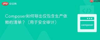 Composer如何导出仅包含生产依赖的清单？（用于安全审计）