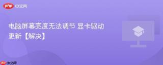 电脑屏幕亮度无法调节 显卡驱动更新【解决】