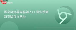 悟空浏览器电脑端入口 悟空搜索网页版官方网址