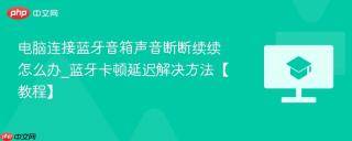 电脑连接蓝牙音箱声音断断续续怎么办_蓝牙卡顿延迟解决方法【教程】