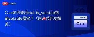 C++如何使用std::is_volatile判断volatile限定？（嵌入式开发相关）