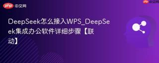 DeepSeek怎么接入WPS_DeepSeek集成办公软件详细步骤【联动】