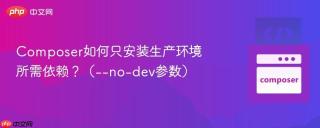 Composer如何只安装生产环境所需依赖？（--no-dev参数）