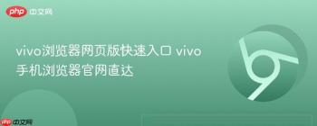 vivo浏览器网页版快速入口 vivo手机浏览器官网直达