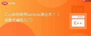 C++如何使用lambda表达式？（函数式编程入门）